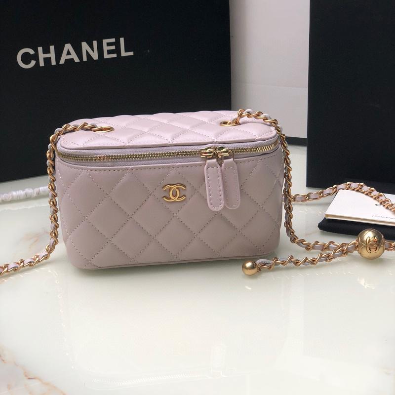 Chanel Chain Package AP2303 Sheepskin Golden Ball Light Pink